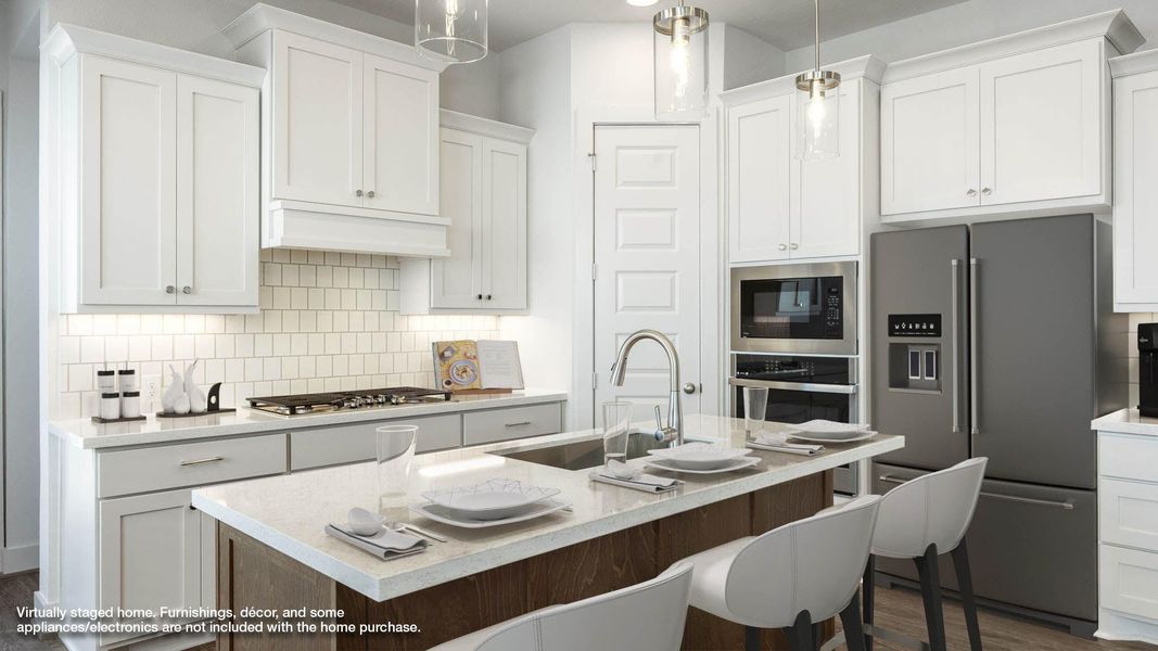 Furnished interior view inside a new home in Easton Park 40', Austin (Image 6).