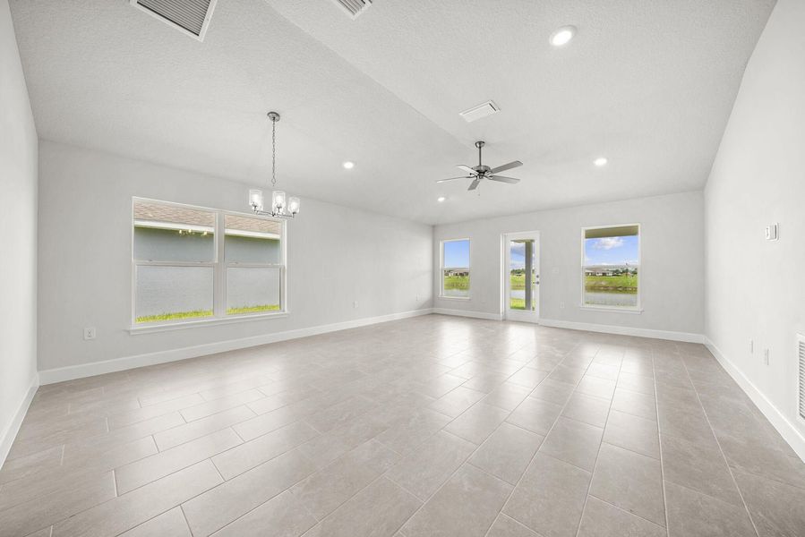 Representative unfurnished interior of a home built from the 1635 by Adams Homes in Winding Oaks, Weeki Wachee (Image 14).