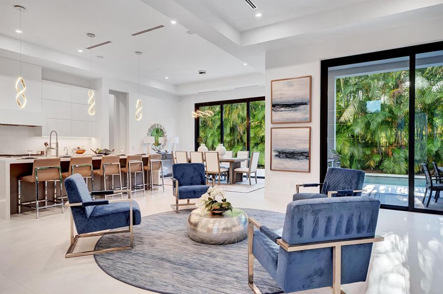 Furnished interior view inside a new home in , Boca Raton (Image 9).