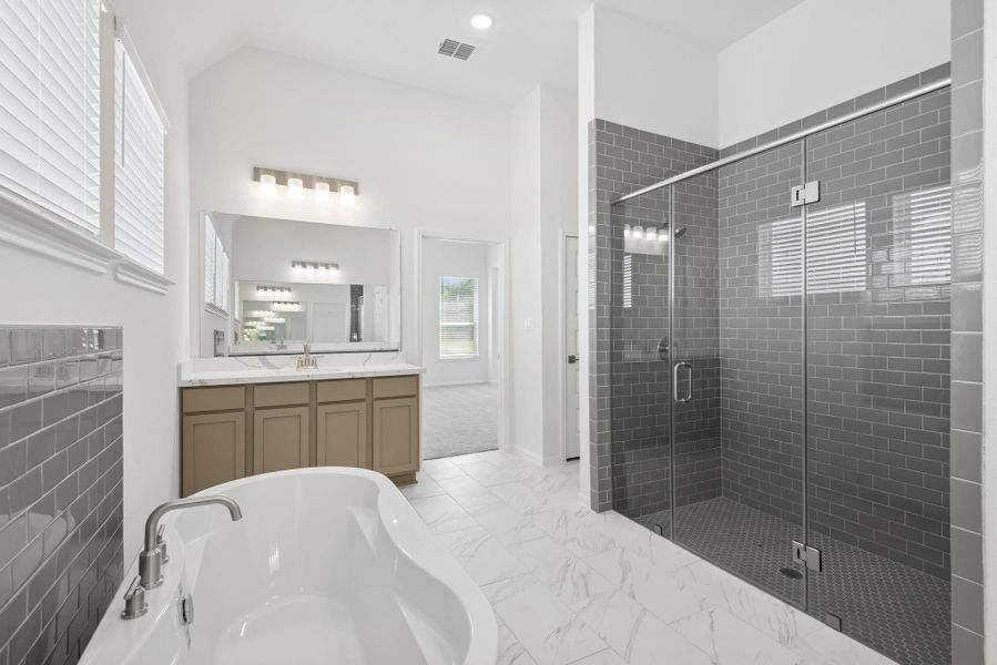 Relaxing primary bath (*Photo not of actual home and used for illustration purposes only.)