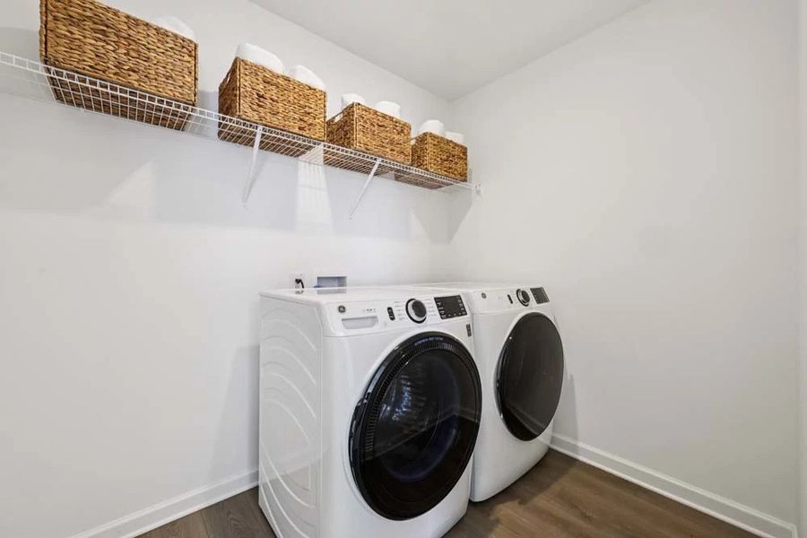 Laundry Room Conveniently Located Near the Primary Bedroom