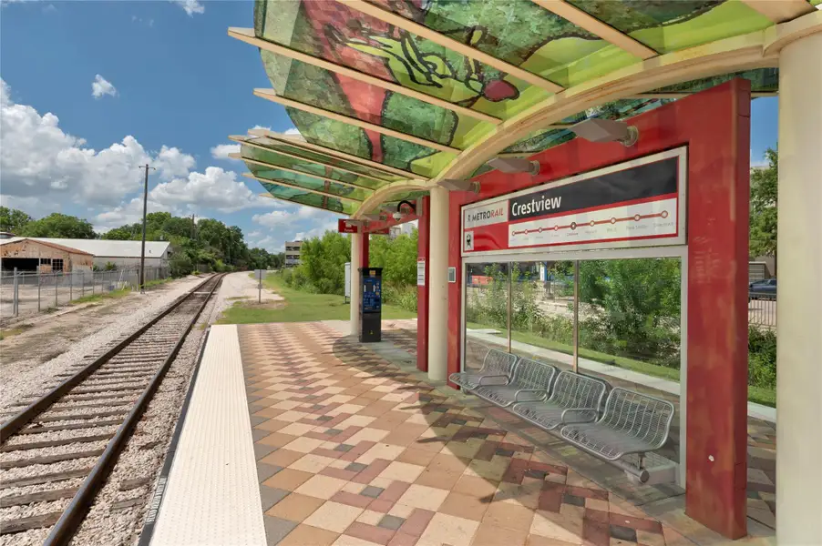 Crestview Station rail around the corner to bring you downtown