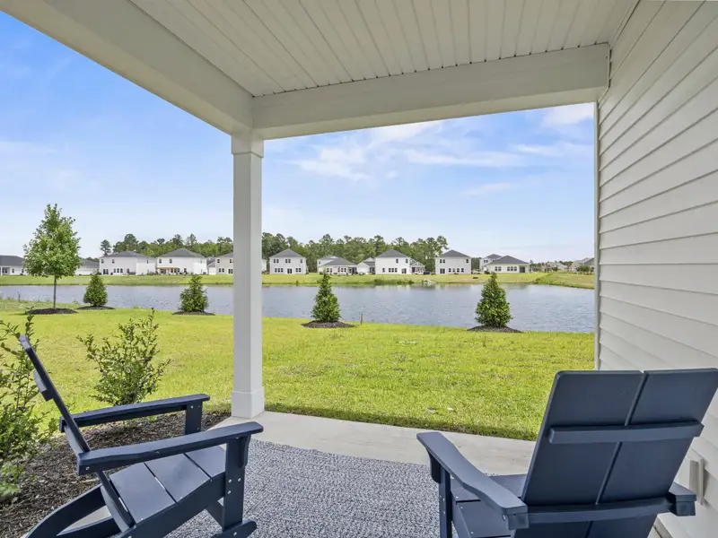 Enjoy summer nights on the covered back patio.