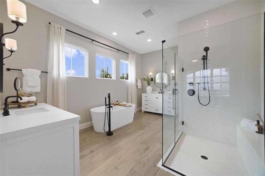 Furnished interior view inside a new home in Eden Preserve, Altamonte Springs (Image 10).