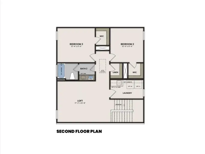 2D floor plan layout of this home in Bradshaw Farms, Mount Juliet, TN (Image 3).