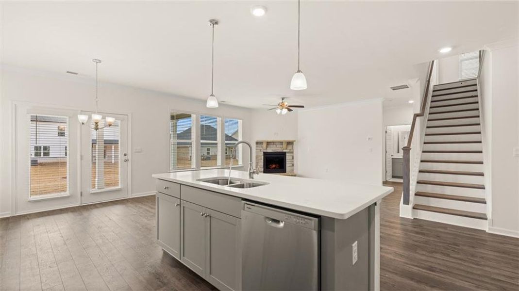 Furnished interior view inside a new home in Westland, Bogart (Image 4).