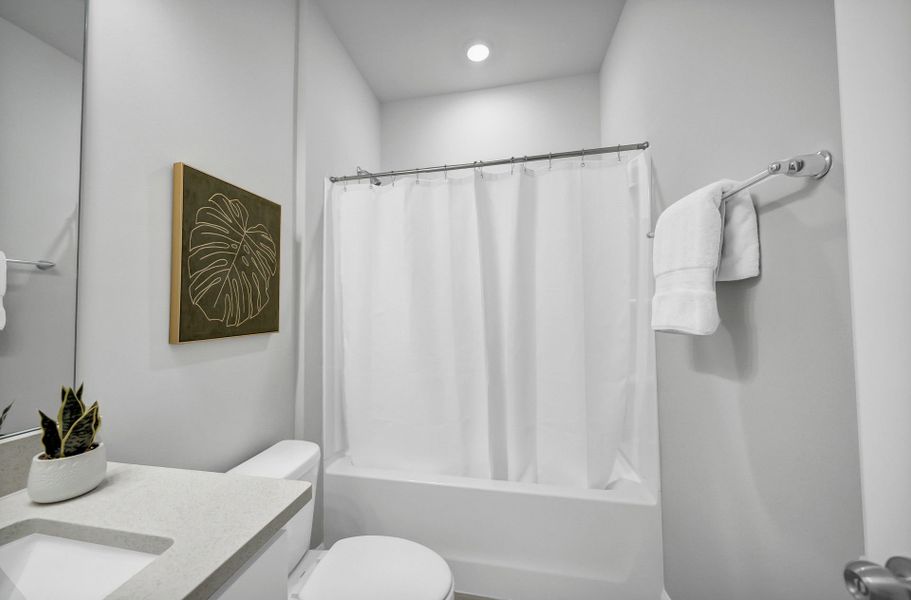 Furnished interior view inside a new home in Monroe Preserve, Chapin (Image 35).