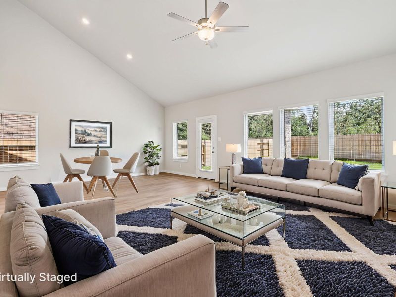 Furnished interior view inside a new home in Riviera Pines - Classic Series, Huffman (Image 3).