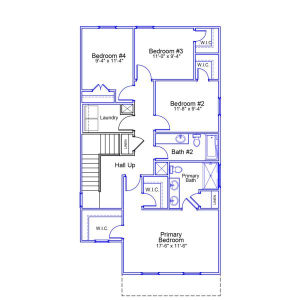 2D floor plan layout of this home in Central Creek, Goose Creek, SC (Image 6).