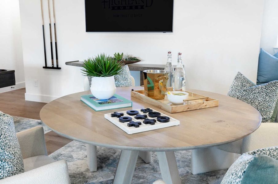 Representative Game Room - some options shown