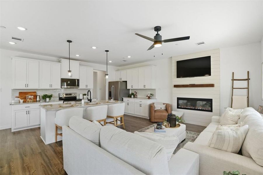 Furnished interior view inside a new home in , Heath (Image 3).