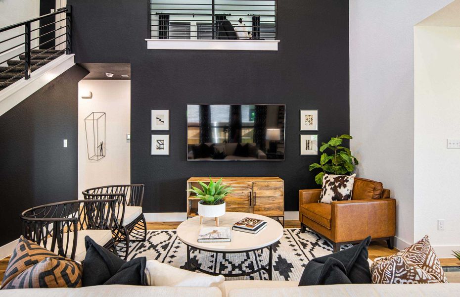 Representative Family Room - some options shown