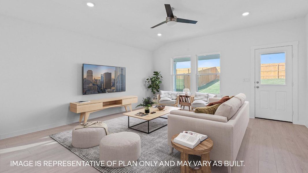 Furnished interior view inside a new home in Trails at Wildhorse, Austin (Image 4).