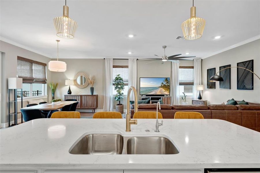 Furnished interior view inside a new home in , North Fort Myers (Image 32).