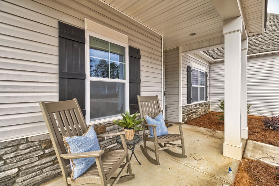 Representative furnished interior of a home built from the Wisteria II by Great Southern Homes in Briarfield, Conway (Image 24).