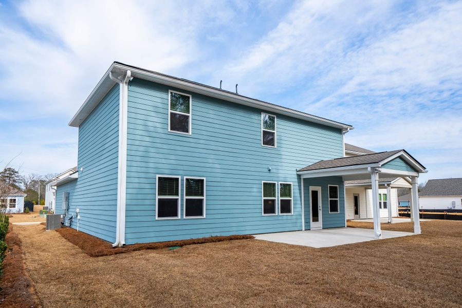 Exterior details and patio area of a home in Monroe Preserve, Chapin (Image 29).