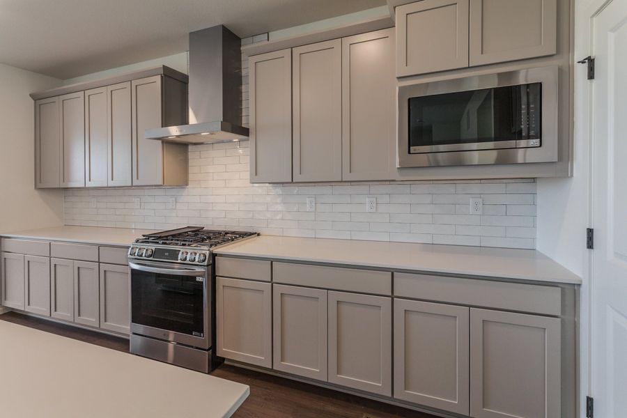 Furnished interior view inside a new home in Trailside, Timnath (Image 6).