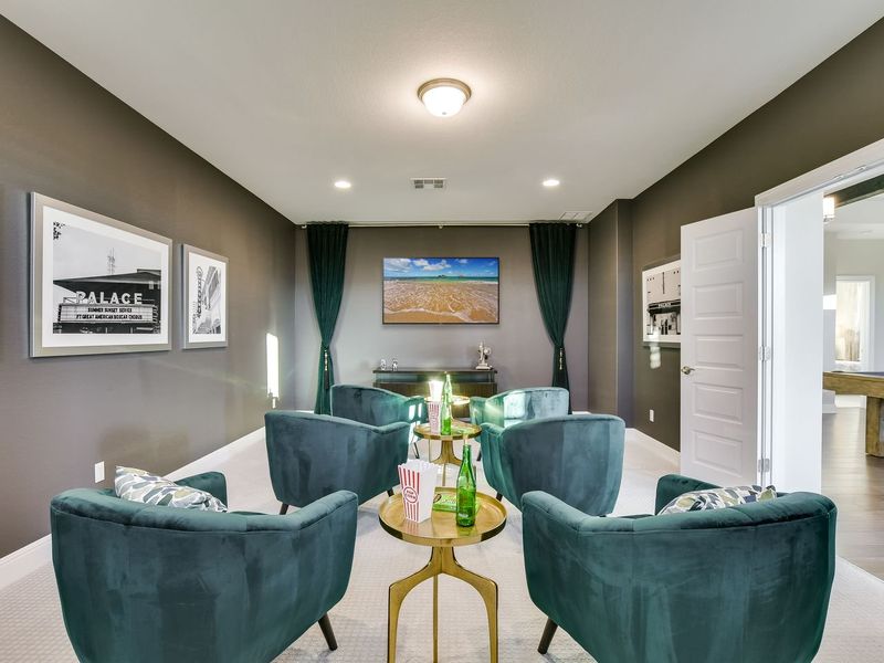 Representative furnished interior of a home built from the Madera II by Giddens Homes in Scofield Farms Estates, Georgetown (Image 11).