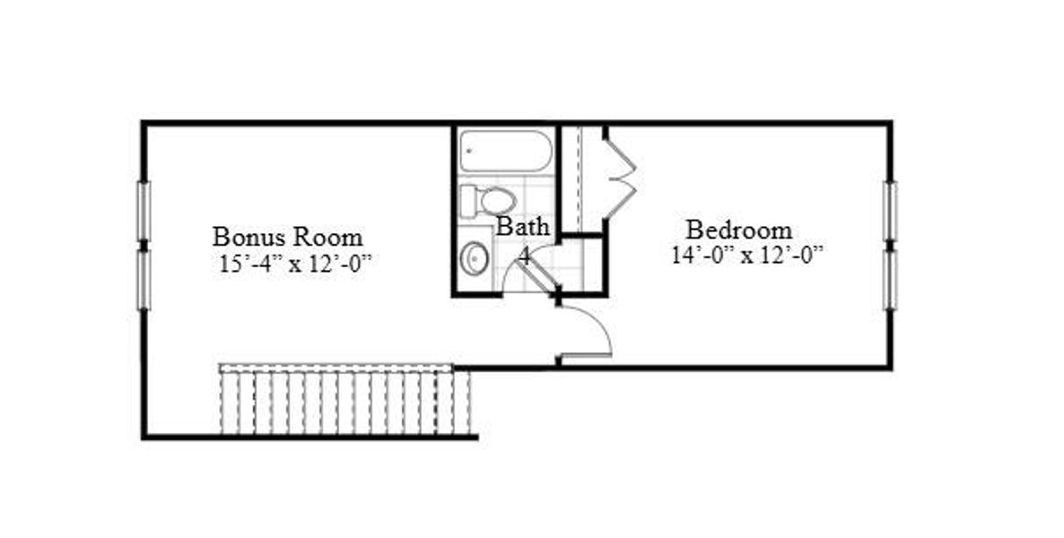 2D floor plan layout of this home in Creek Pointe, Moncks Corner, SC (Image 5).