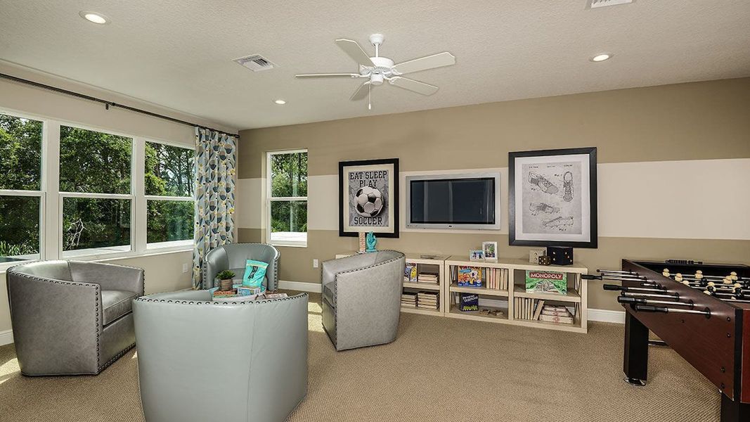 Furnished interior view inside a new home in Canoe Creek, Parrish (Image 11). Furnished interior view inside a new home in Canoe Creek, Parrish (Image 11).