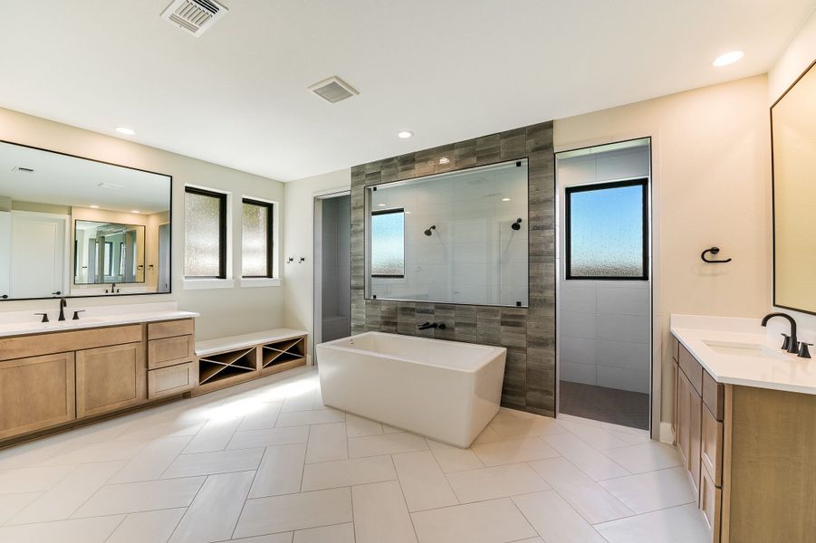 Representative furnished interior of a home built from the Sapphire by Giddens Homes in Riverstone, Georgetown (Image 41).