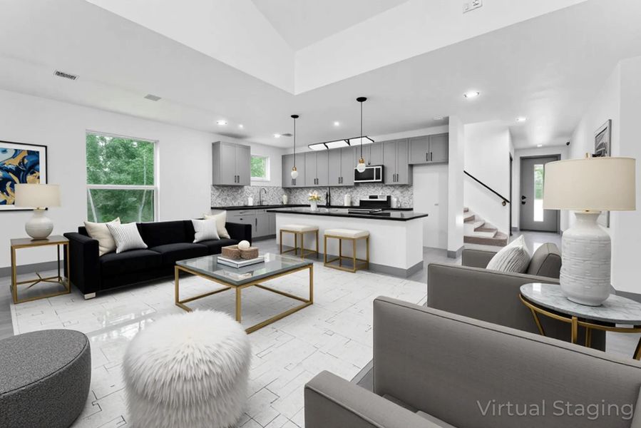 Furnished interior view inside a new home in , Coldspring (Image 5).