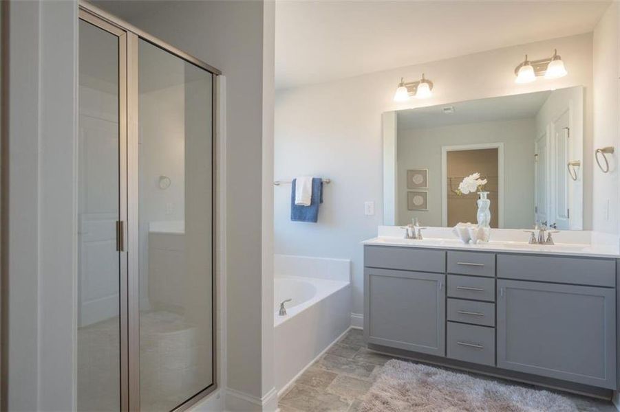 Furnished interior view inside a new home in Habersham Meadows, Demorest (Image 10).