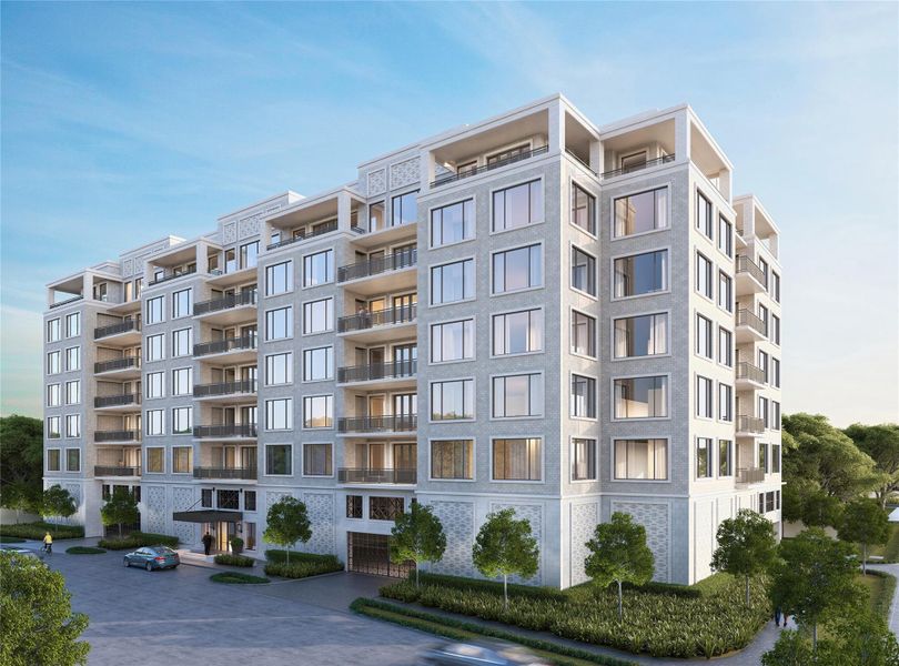 The Lexington River Oaks – A boutique mid-rise condominium of 40 stately residences located in the coveted River Oaks neighborhood of Houston, Texas. This exclusive opportunity features a premier address, stately architecture, hotel-like services, and generous interior spaces.