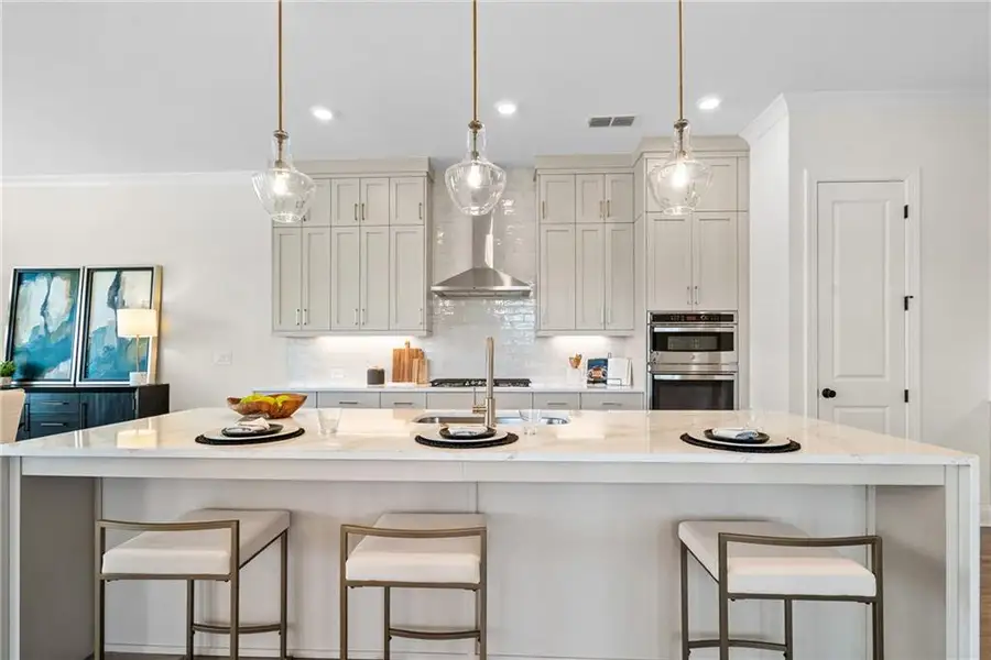 Furnished interior view inside a new home in Promenade at Sawnee Village, Cumming (Image 28). Furnished interior view inside a new home in Promenade at Sawnee Village, Cumming (Image 28).