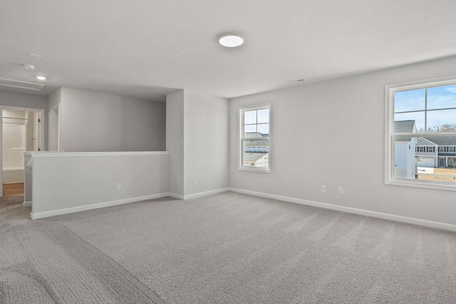 Representative unfurnished interior of a home built from the Camellia by Caviness & Cates Communities in Bartlett Manor, Youngsville (Image 98).