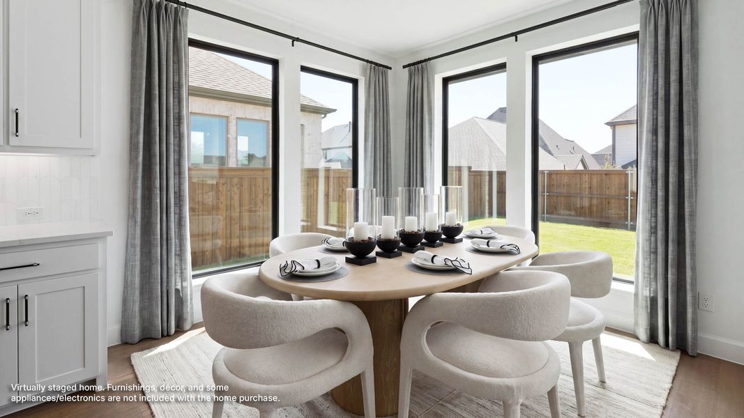 Furnished interior view inside a new home in Terraces, Rockwall (Image 8). Furnished interior view inside a new home in Terraces, Rockwall (Image 8).