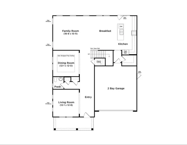 The Jordan Plan by DRB Homes in McBride Indian Trail, NC - Floor 1