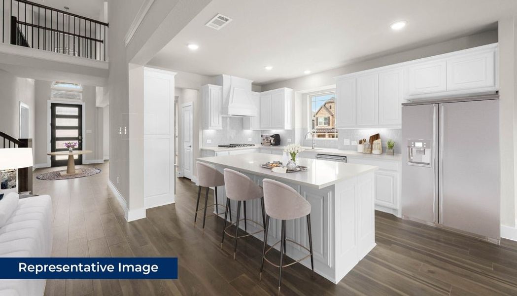 Representative furnished interior of a home built from the Stonehaven 2F by First Texas Homes in Marine Creek Ranch, Fort Worth (Image 7).