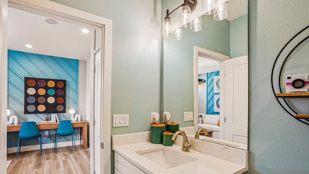 Oleander Second Floor Loft Space Secondary Suite Bathroom by DRB Homes in Ardisia Park in New Smyrna Beach, FL Oleander Second Floor Loft Space Secondary Suite Bathroom by DRB Homes in Ardisia Park in New Smyrna Beach, FL