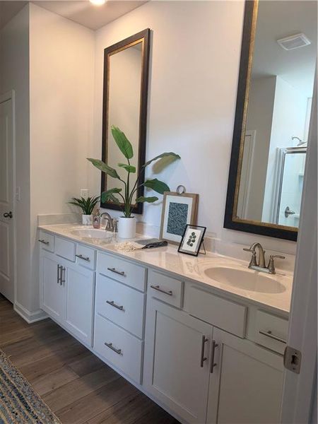Furnished interior view inside a new home in Villages at Cedar Hill, Dallas (Image 8).