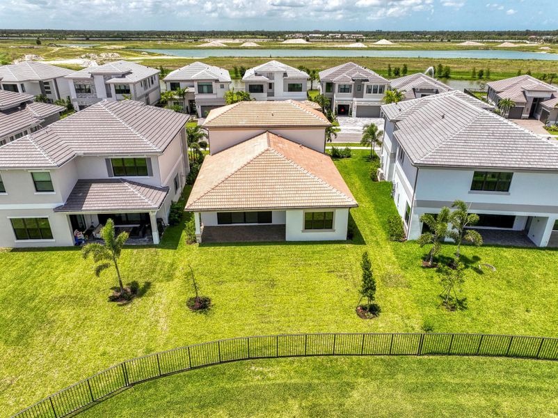 Exterior details and patio area of a home in Apex at Avenir, Palm Beach Gardens (Image 3).