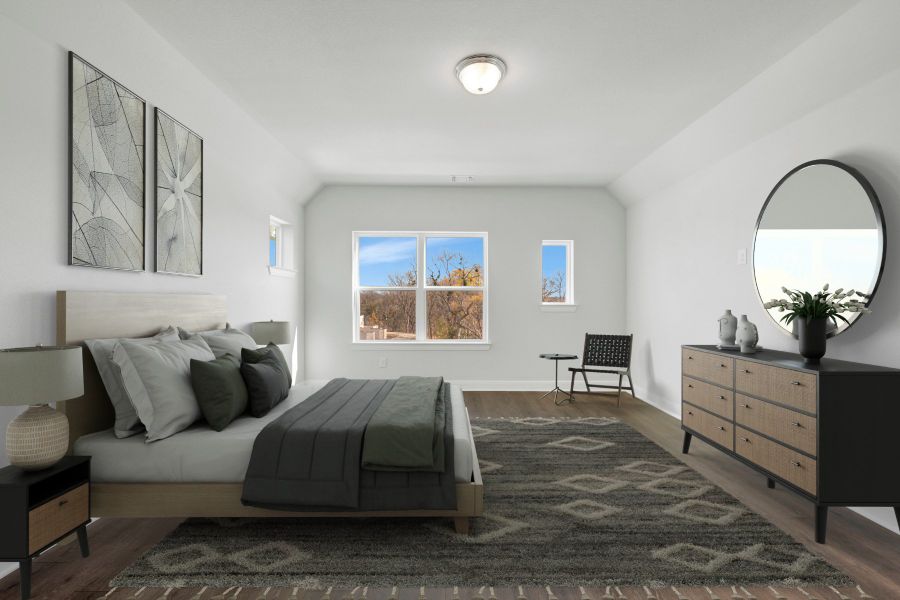 Furnished interior view inside a new home in Painted Tree Woodland West – Cottages, McKinney (Image 6).