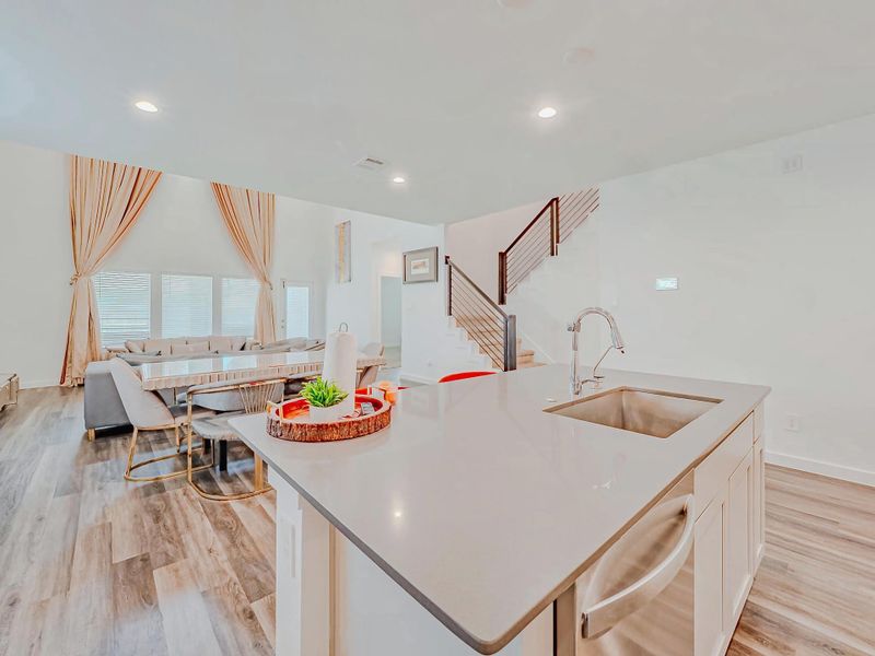Furnished interior view inside a new home in , Katy (Image 8).