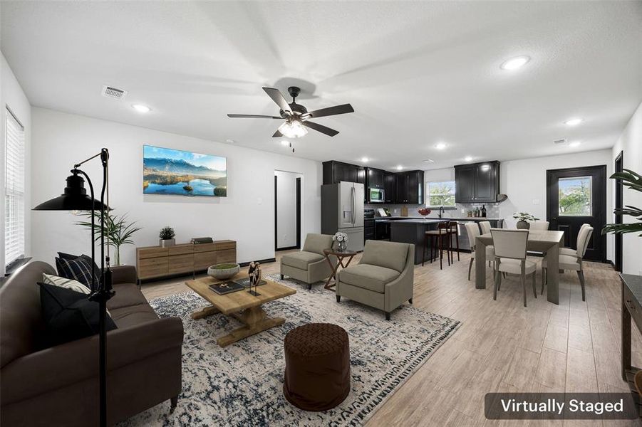 Furnished interior view inside a new home in , Springtown (Image 5).