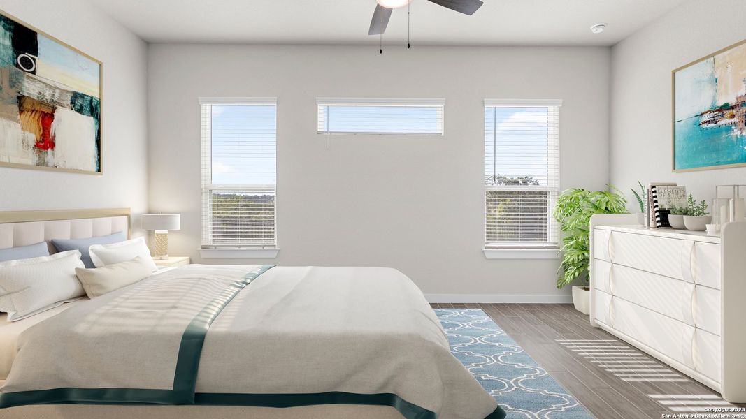 Furnished interior view inside a new home in Meyer Ranch, New Braunfels (Image 7). Furnished interior view inside a new home in Meyer Ranch, New Braunfels (Image 7).