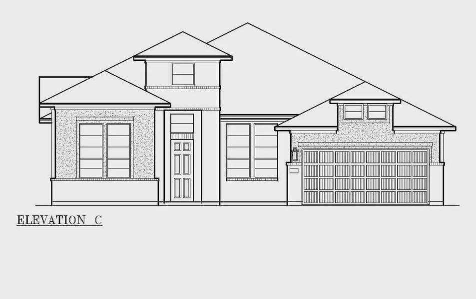 Exterior rendering of this home design in Westland Ranch, League City, TX (Image 5).
