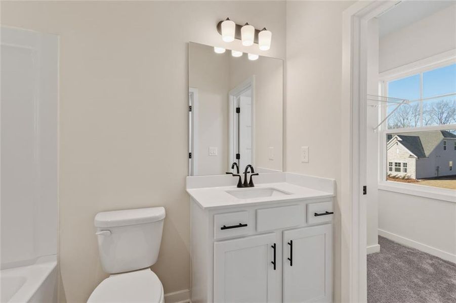 Furnished interior view inside a new home in Rosewood Lake Estates, Hoschton (Image 11).