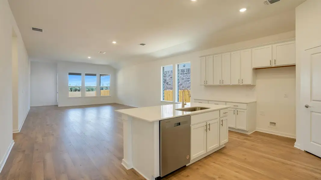 Furnished interior view inside a new home in Rosenbusch Ranch, Leander (Image 7). Furnished interior view inside a new home in Rosenbusch Ranch, Leander (Image 7).