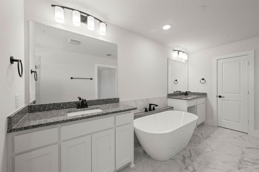 Furnished interior view inside a new home in The Abbey at Mercer Crossing, Farmers Branch (Image 4). Furnished interior view inside a new home in The Abbey at Mercer Crossing, Farmers Branch (Image 4).