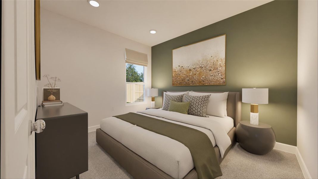 Furnished interior view inside a new home in Oakberry Trails, Waller (Image 11).