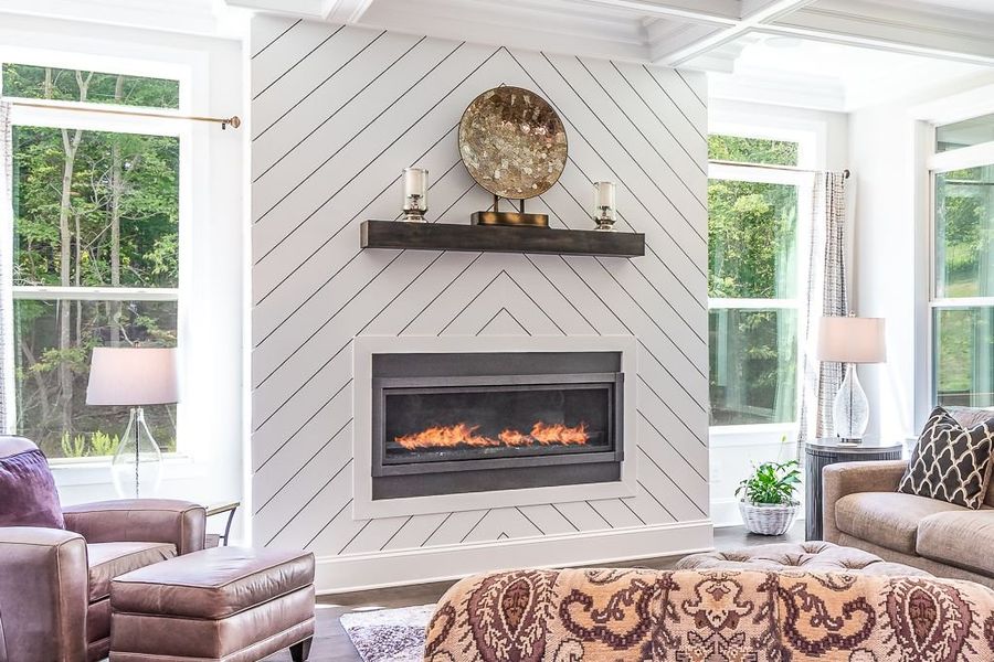 Representative furnished interior of a home built from the Columbia by Greybrook Homes in Harbor Watch, Statesville (Image 8).