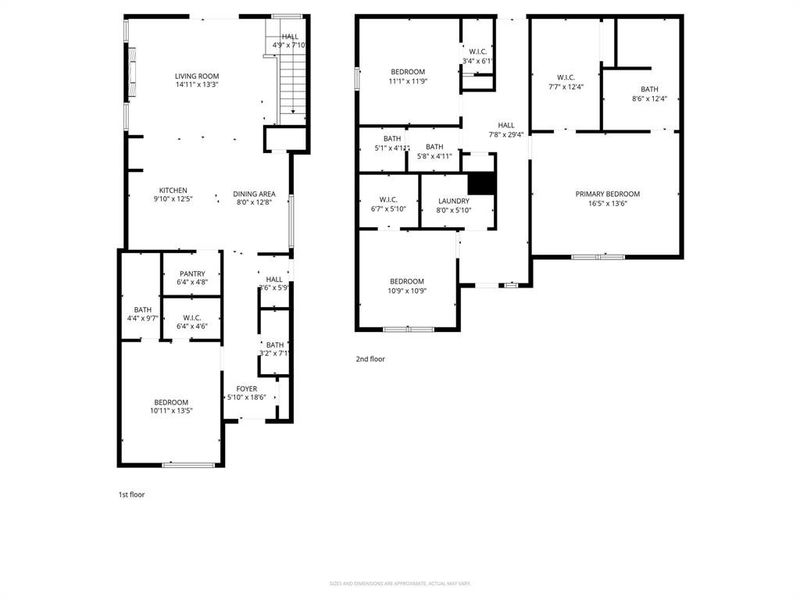 2D floor plan layout of this home in , Dallas, TX (Image 5).