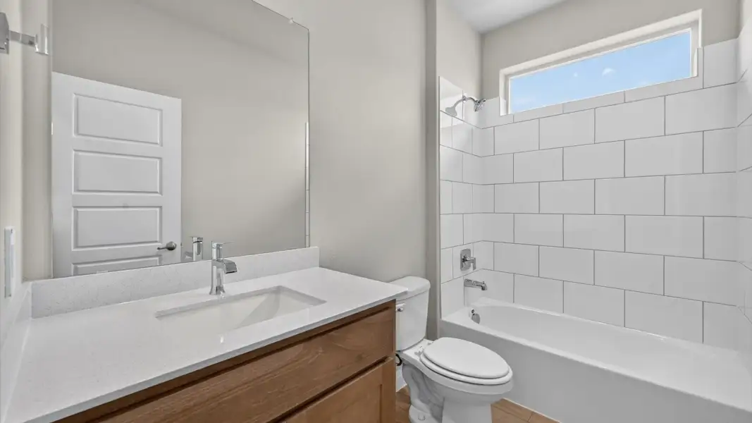 Furnished interior view inside a new home in Bluestem, Rhome (Image 6).