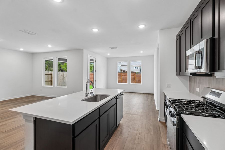 Furnished interior view inside a new home in Parkton Square, Kyle (Image 8).