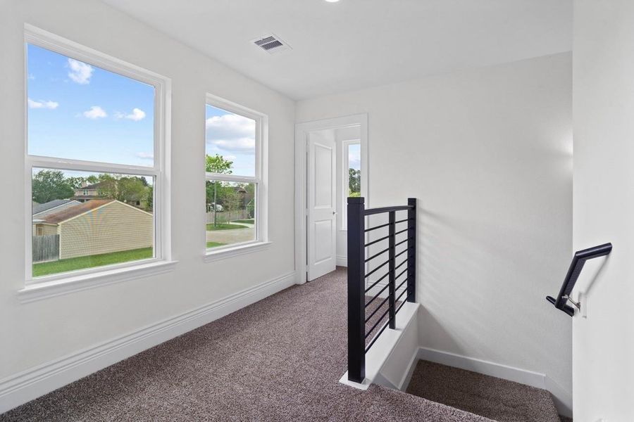 To right you will discover leading the path with amazing windows for all the natural lighting private primary suite. Simply stunning!